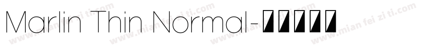 Marlin Thin Normal字体转换